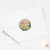 Tulip Reverie Ronde Sticker (Envelop)