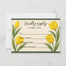 Tulip Reverie RSVP kaart