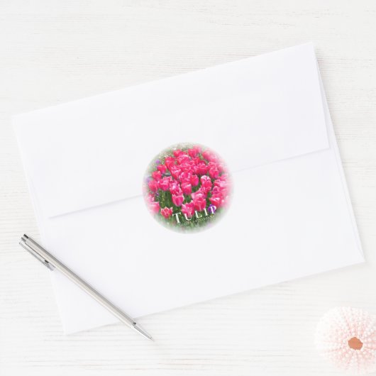 Tulip Ronde Sticker (Envelop)