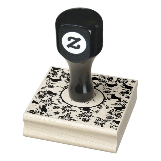 Tulip Roos Tuin Bewaar de datum Bruiloft Initiaal Rubberstempel (Stempel)