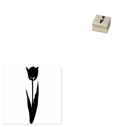 Tulip Rubber Stamp Rubberstempel (Gestempeld)