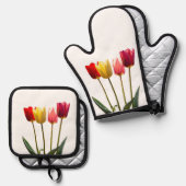 TULIP´S Oven Mitt & Pot Houder Set (Voorkant / Achterkant)