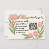 Tulip Samen QR Code RSVP Kaart (Voorkant)