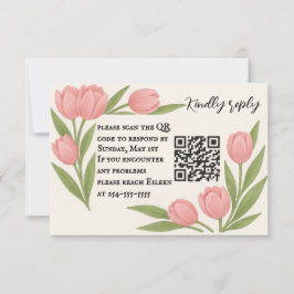 Tulip Samen QR Code RSVP Kaart
