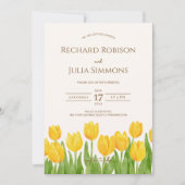 TULIP Save The Date Uitnodiging / Waterverf Bloeme (Voorkant)