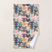 Tulip Scandinavian Modern Geometric Pattern Bad Handdoek (Handdoek)