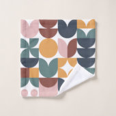 Tulip Scandinavian Modern Geometric Pattern Bad Handdoek (Wasdoekje)