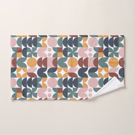 Tulip Scandinavian Modern Geometric Pattern Bad Handdoek (Handdoek)