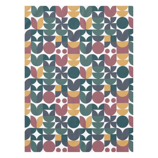 Tulip Scandinavian Modern Geometric Pattern Tafelkleed (Voorkant)