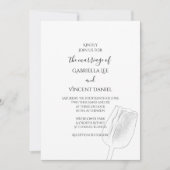 Tulip Sketch Spring Wedding Kaart (Voorkant)