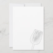 Tulip Sketch Wedding Rehearsal Dinner Uitnodiging (Achterkant)