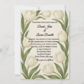 Tulip Sonata Photo Wedding Invitation Kaart (Voorkant)