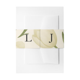 Tulip Sonata Wedding Invitation Belly Band Uitnodigingen Wikkel