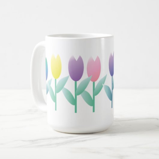 Tulip Spring Tulips - nieuwe 15oz Mok startpunt (Voorkant links)