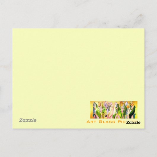 Tulip Square felicitaties briefkaarten (Achterkant)