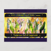 Tulip Square felicitaties briefkaarten (Voorkant)