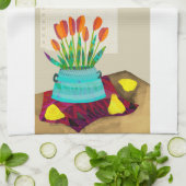 Tulip still Kitchen Tea Towel Theedoek (Gevouwen)