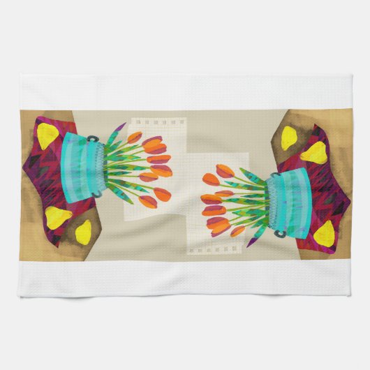 Tulip still Kitchen Tea Towel Theedoek (Horizontaal)