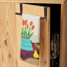 Tulip still Kitchen Tea Towel Theedoek
