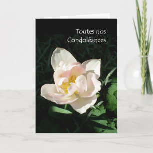 'Tulip' Sympathy Card - French Greeting Kaart