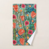 Tulip Tango - Natuur geïnspireerde bloemsierkunst  Bad Handdoek (Handdoek)
