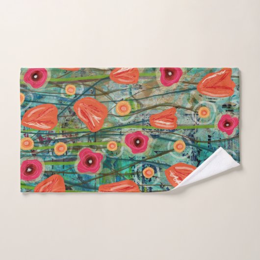 Tulip Tango - Natuur geïnspireerde bloemsierkunst  Bad Handdoek (Handdoek)