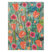 Tulip Tango - Natuur geïnspireerde bloemsierkunst  Tafelkleed (Voorkant)