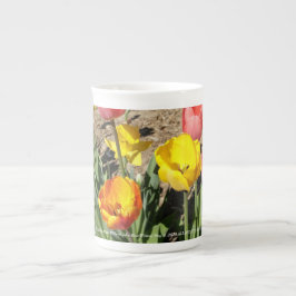 Tulip Teacup van RoseWrites Porselein Kop