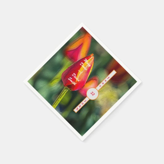 Tulip Textured Garden Servet (Hoek)