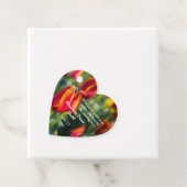 Tulip Textured Garden Wedding Bedankjes Labels (In situ)