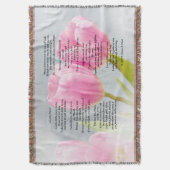 Tulip Throw "A Little Prayer" Deken (Voorkant Verticaal)
