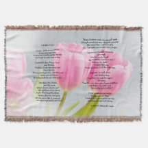 Tulip Throw "A Little Prayer"