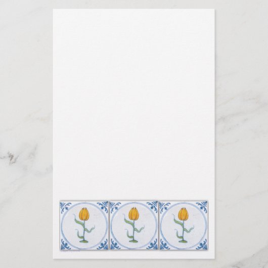  Tulip Tile-kunstwerk Briefpapier (Voorkant)