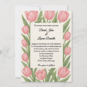 Tulip Together Photo Wedding Invitation Kaart (Voorkant)