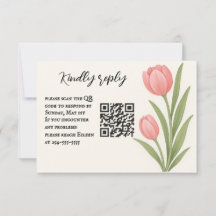 Tulip Treasure QR-code RSVP-kaart
