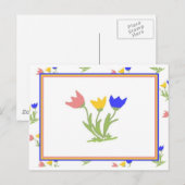 Tulip-Trio Briefkaart (Voorkant / Achterkant)