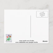 Tulip Trio Colorful Artistic Flowers Briefkaart (Achterkant)