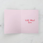 Tulip Tulips Red Pink Flower Florence Birthday Car Kaart (Binnen)