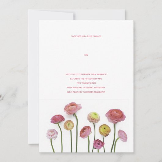 Tulip-uitnodiging Kaart (Voorkant)