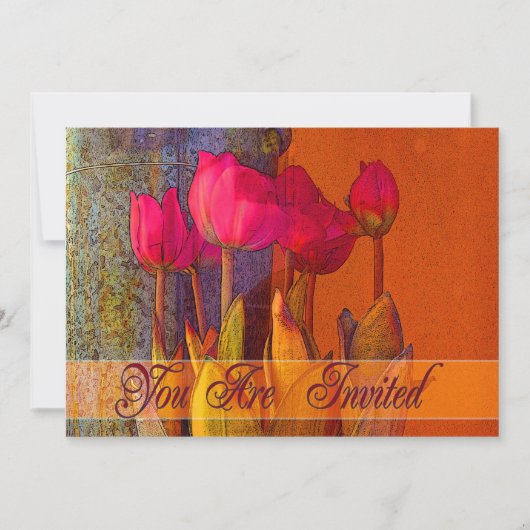 Tulip-uitnodiging Kaart (Voorkant)