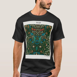 Tulip van William Morris, Abstracte  moderne auto T-shirt