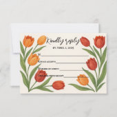 Tulip Veil RSVP kaart (Voorkant)