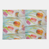 Tulip Waterverf Tea Towel Theedoek (Horizontaal)