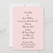 Tulip Wedding Bouquet met Ribbon Kaart (Achterkant)