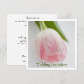 Tulip Wedding-uitnodiging Kaart (Voorkant / Achterkant)