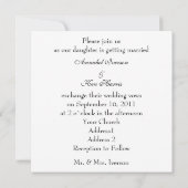 Tulip Wedding-uitnodiging Kaart (Achterkant)