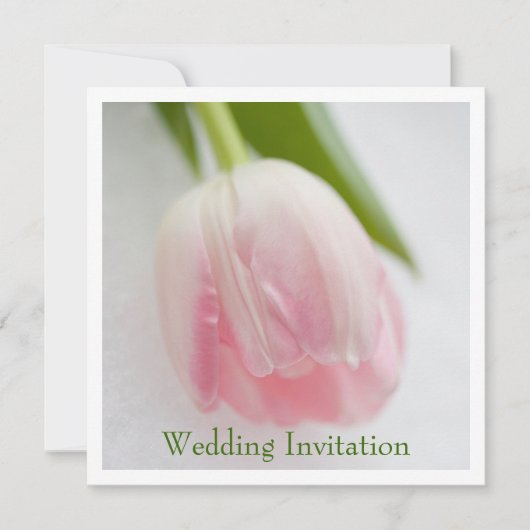 Tulip Wedding-uitnodiging Kaart (Voorkant)