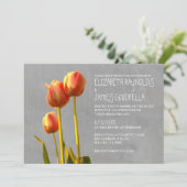 Tulip Wedding-uitnodigingen Kaart (Staand voorkant)