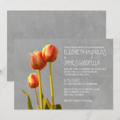 Tulip Wedding-uitnodigingen Kaart (Voorkant / Achterkant)