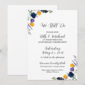 Tulip & Wildflower We Still Do Jubileum Kaart (Voorkant / Achterkant)